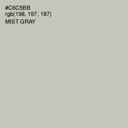 #C6C5BB - Mist Gray Color Image